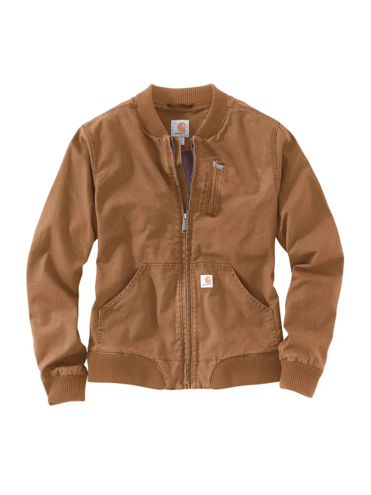 102524 Women's Work Jacket Canvas Rugged Flex - Carhartt Brown - XL