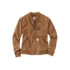 102524 Women's Work Jacket Canvas Rugged Flex - Carhartt Brown - XL