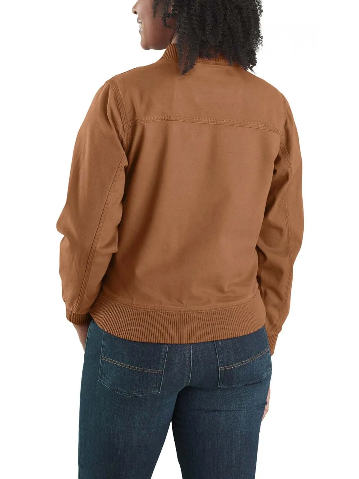 102524 Women's Work Jacket Canvas Rugged Flex - Carhartt Brown - XL