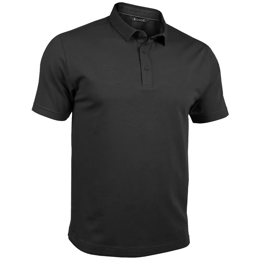 2UNDR Classic Polo Shirt In Black