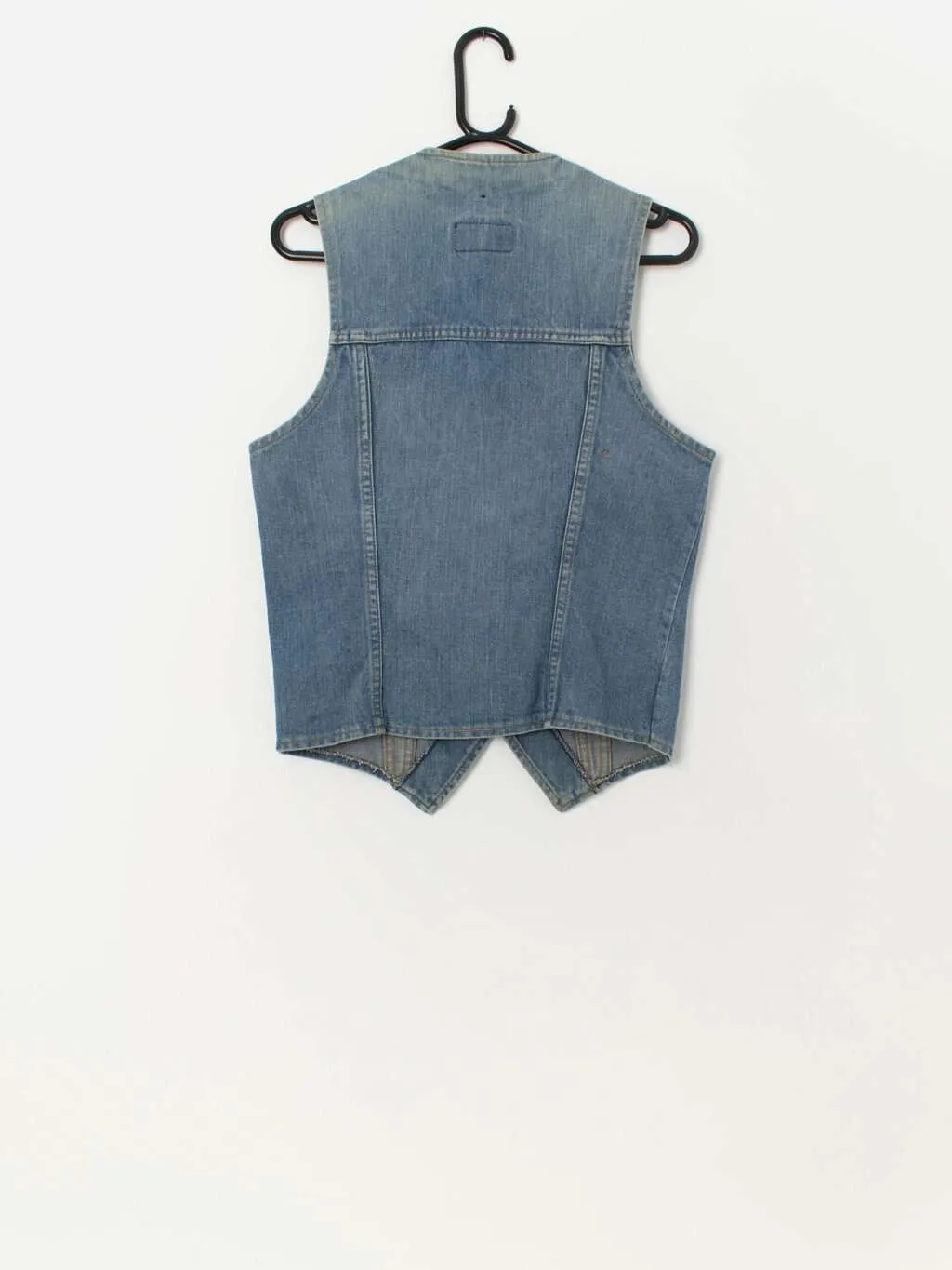 70s vintage Levis denim vest, orange tab – Small / Medium