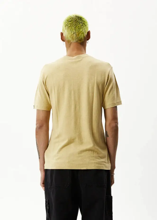 Afends Classic Hemp Retro T-Shirt Camel