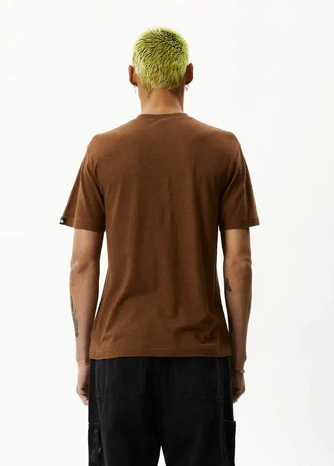 Afends Classic Hemp Retro T-Shirt Toffee