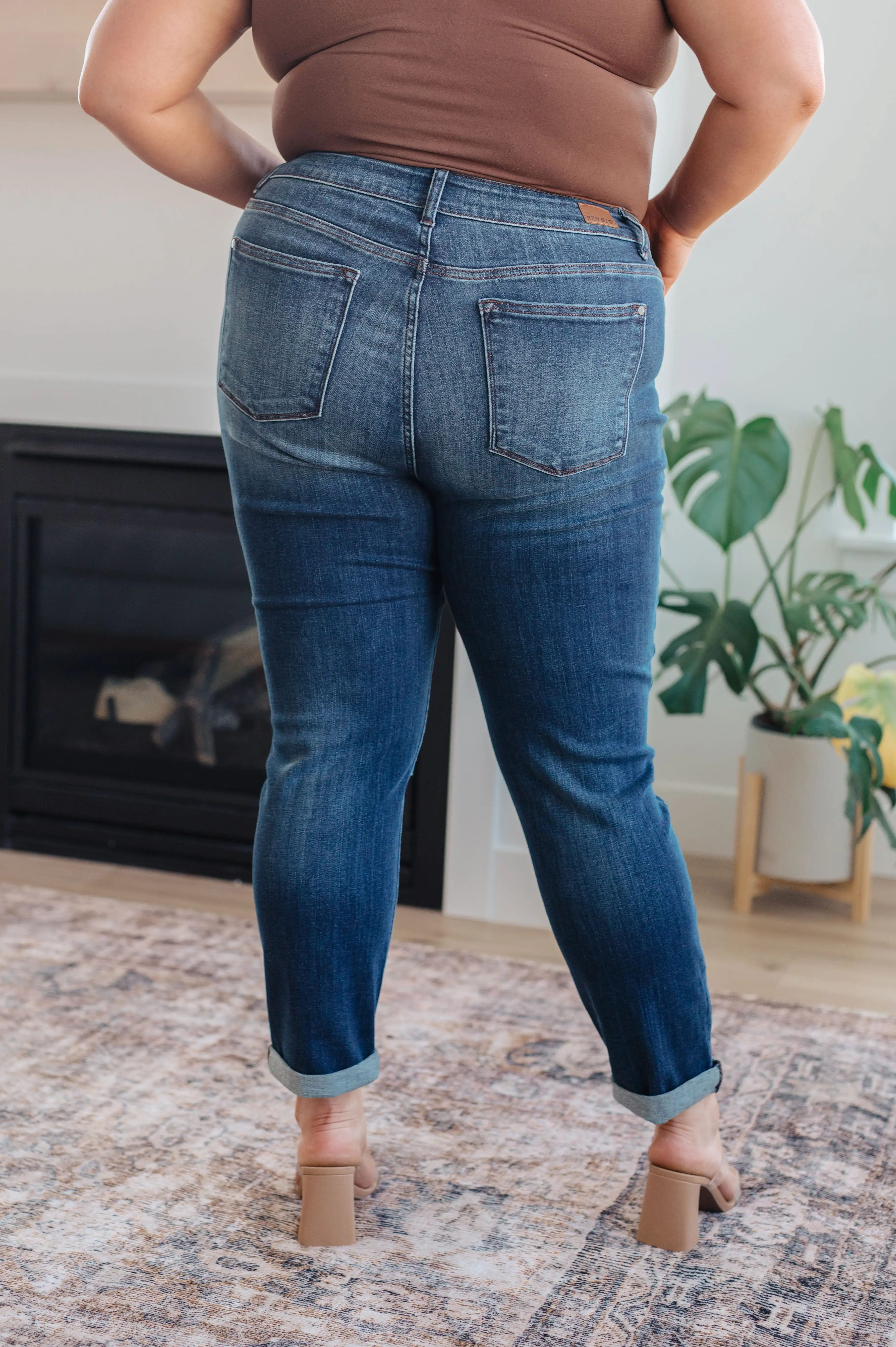 Amber Mid Rise Cuffed Slim Fit Jeans-- Use the code SPRINGJB for 20% off!