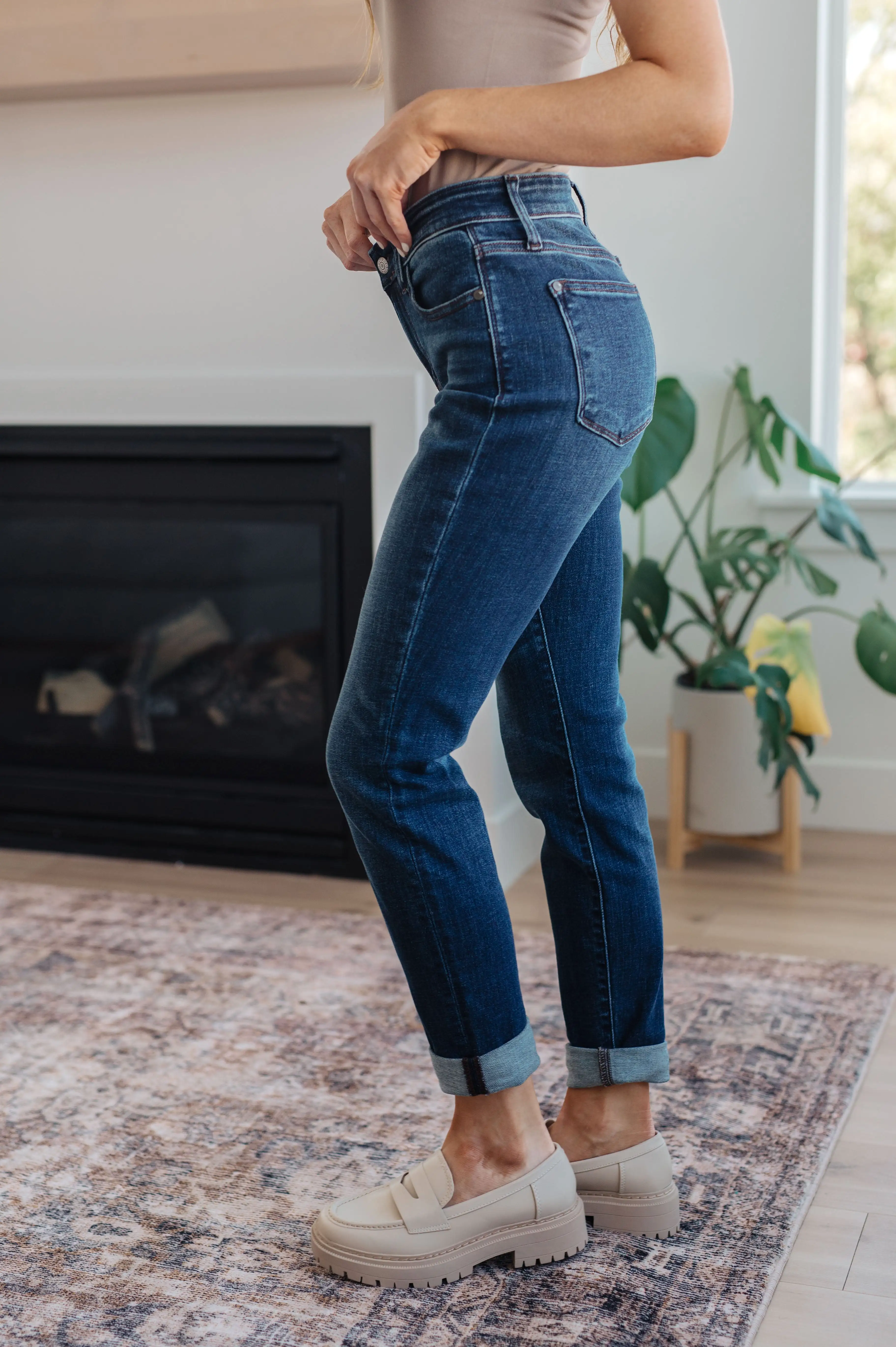 Amber Mid Rise Cuffed Slim Fit Jeans-- Use the code SPRINGJB for 20% off!