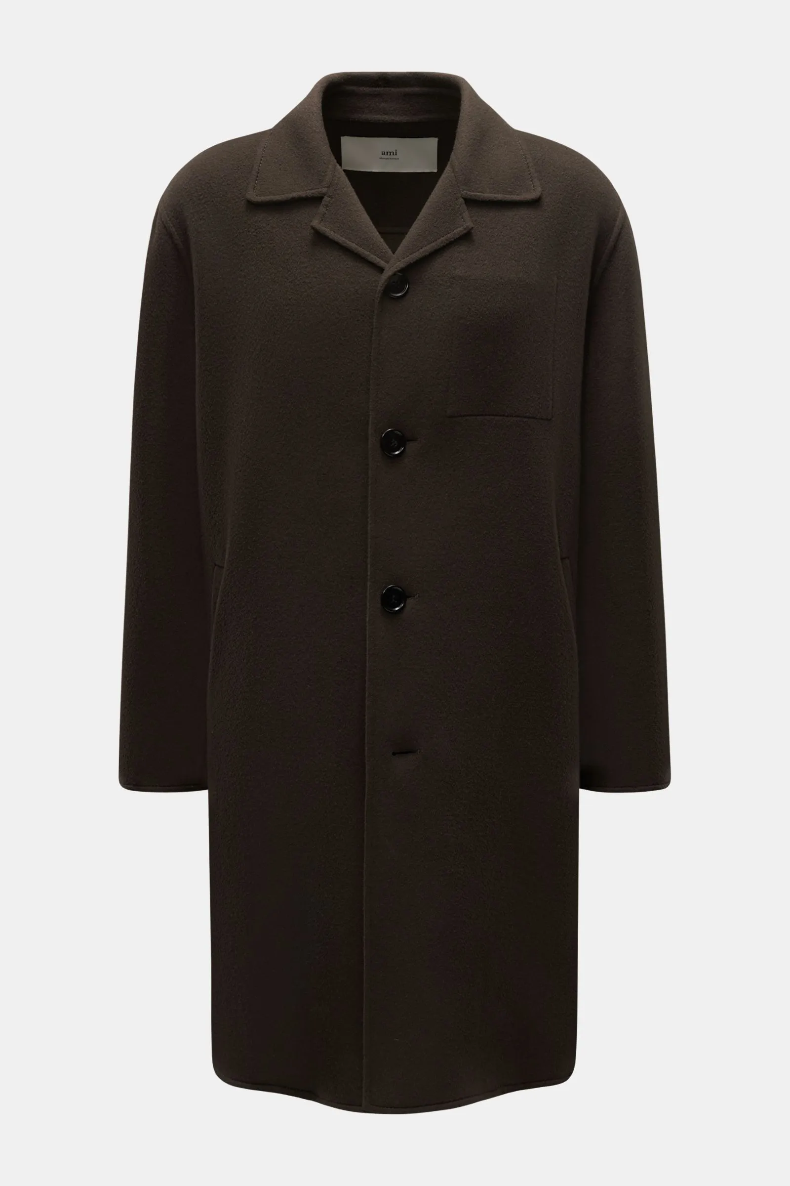 AMI PARIS car coat navy