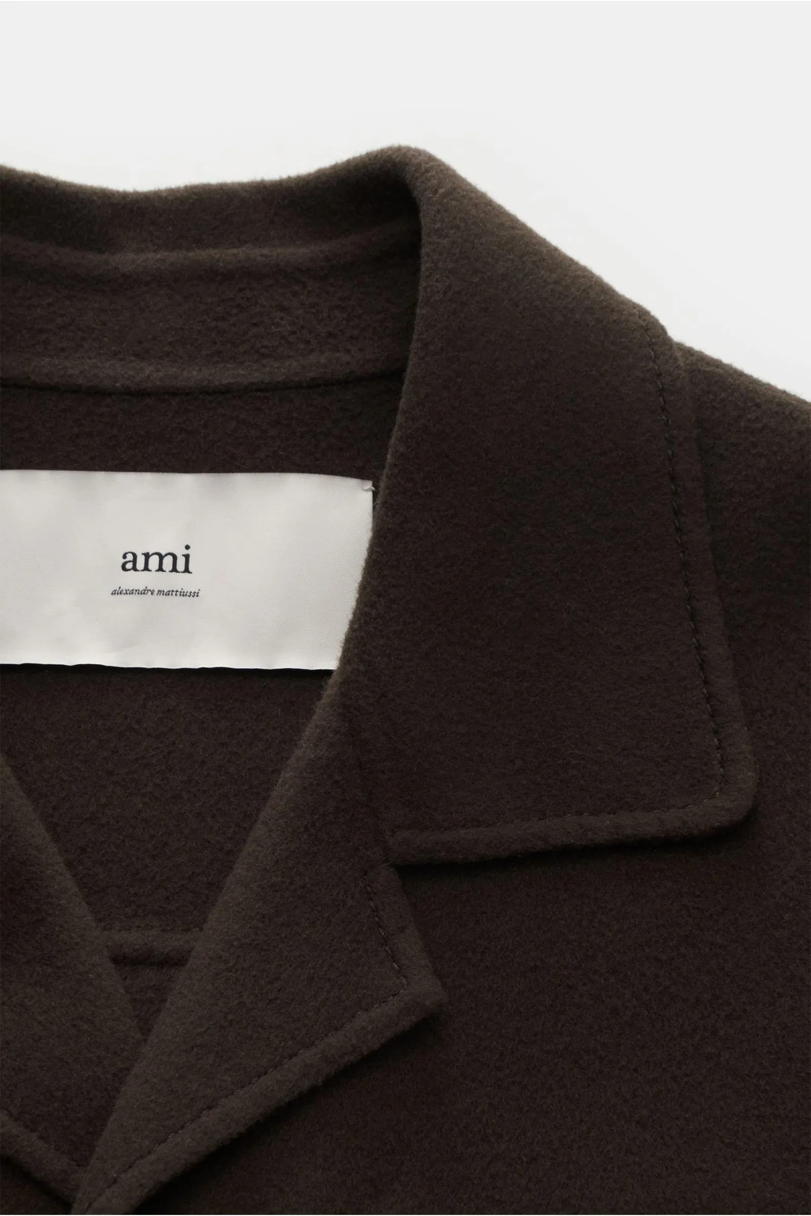 AMI PARIS car coat navy