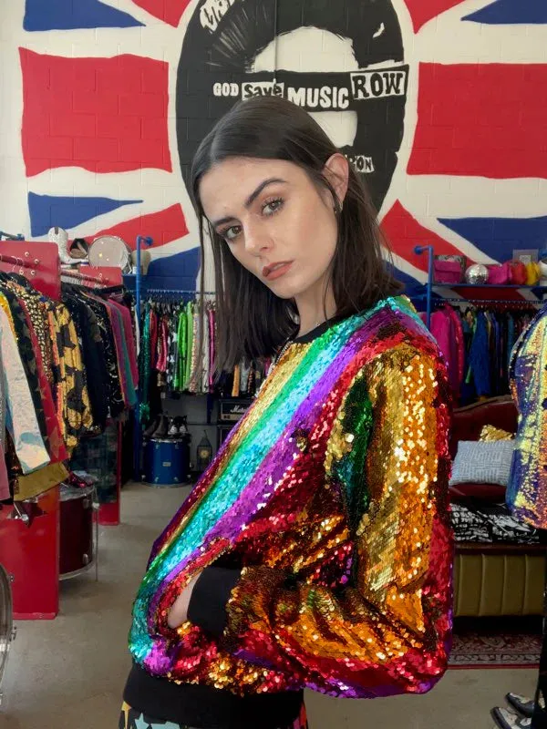 Any Old Iron Rainbow Bomber Jacket