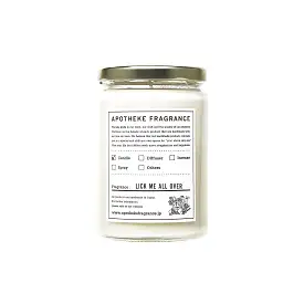 Apotheke Fragrance Glass Jar Candle Lick Me All Over