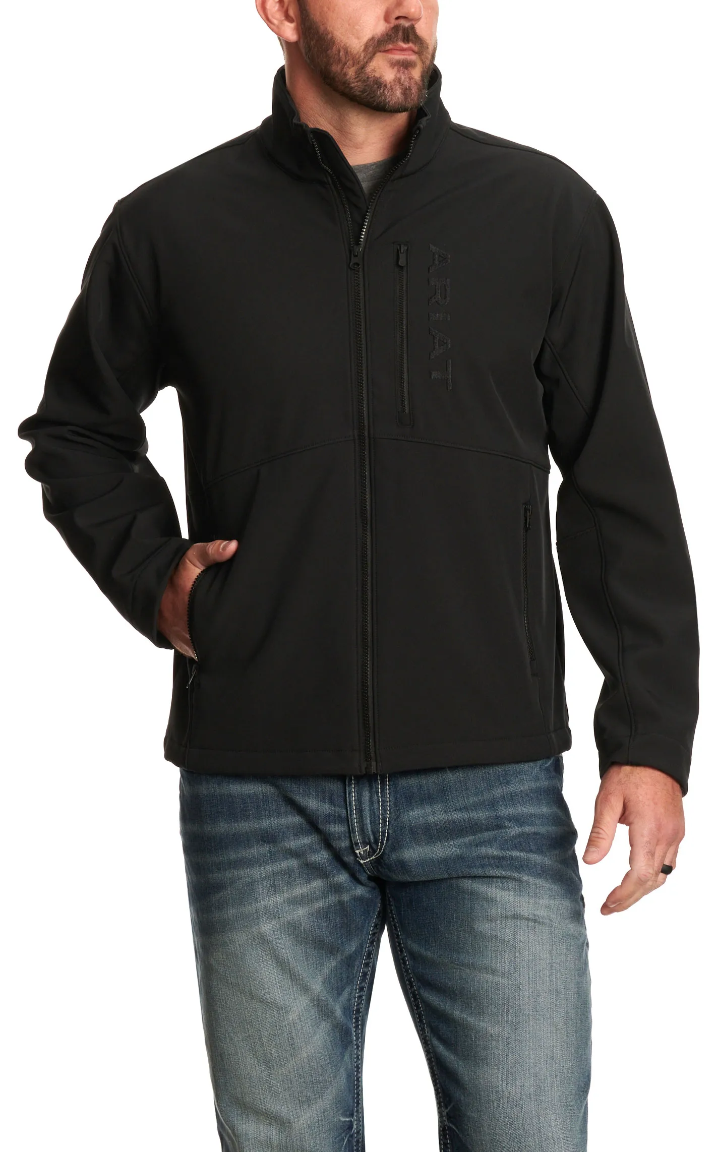 Ariat Men's Logan V2 Black Softshell Jacket