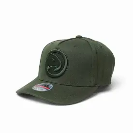 Atlanta Hawks Tonal Logo Classic Redline Snapback - Olive