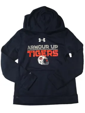 Auburn Tigers Football Under Armour Coldgear Storm1 YOUTH Hoodie Sweatshirt (M)