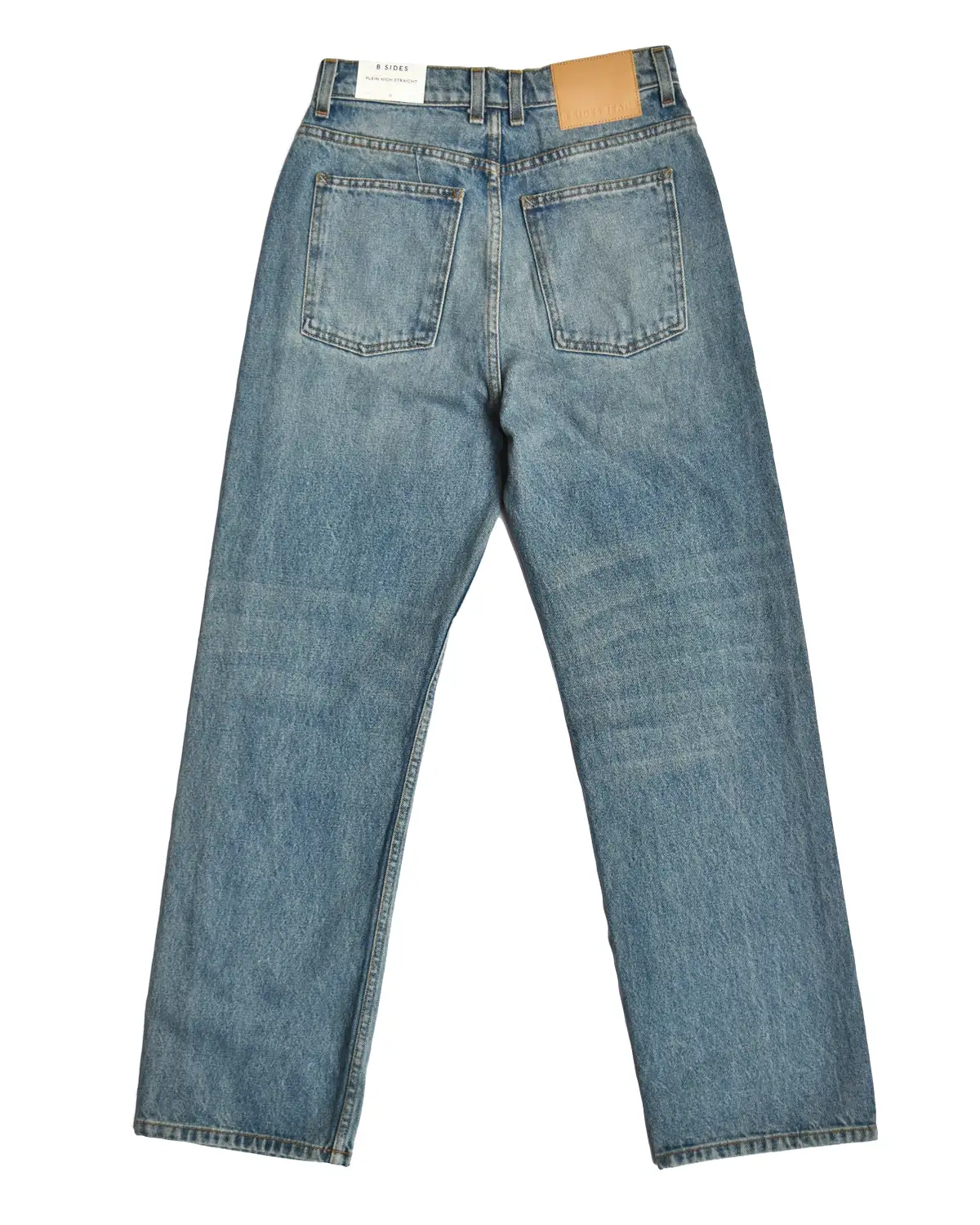 B Sides Plein Relaxed Straight Vista Blue Jeans