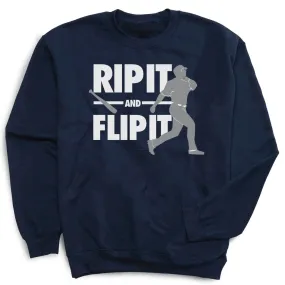 Baseball Crewneck Sweatshirt - Rip It Flip It 