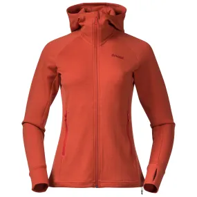 Bergans Women's Ulstein Wool Hood Jacket Brick | Buy Bergans Women's Ulstein Wool Hood Jacket Brick here | Outnorth