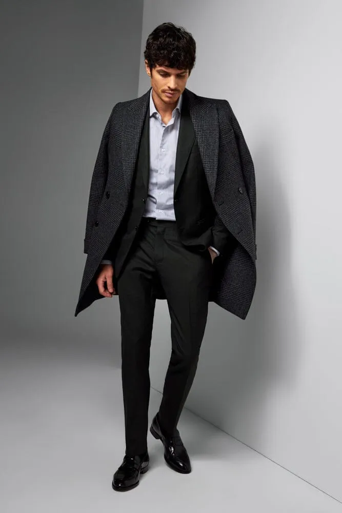 Blake Coat - Charcoal Check Wool