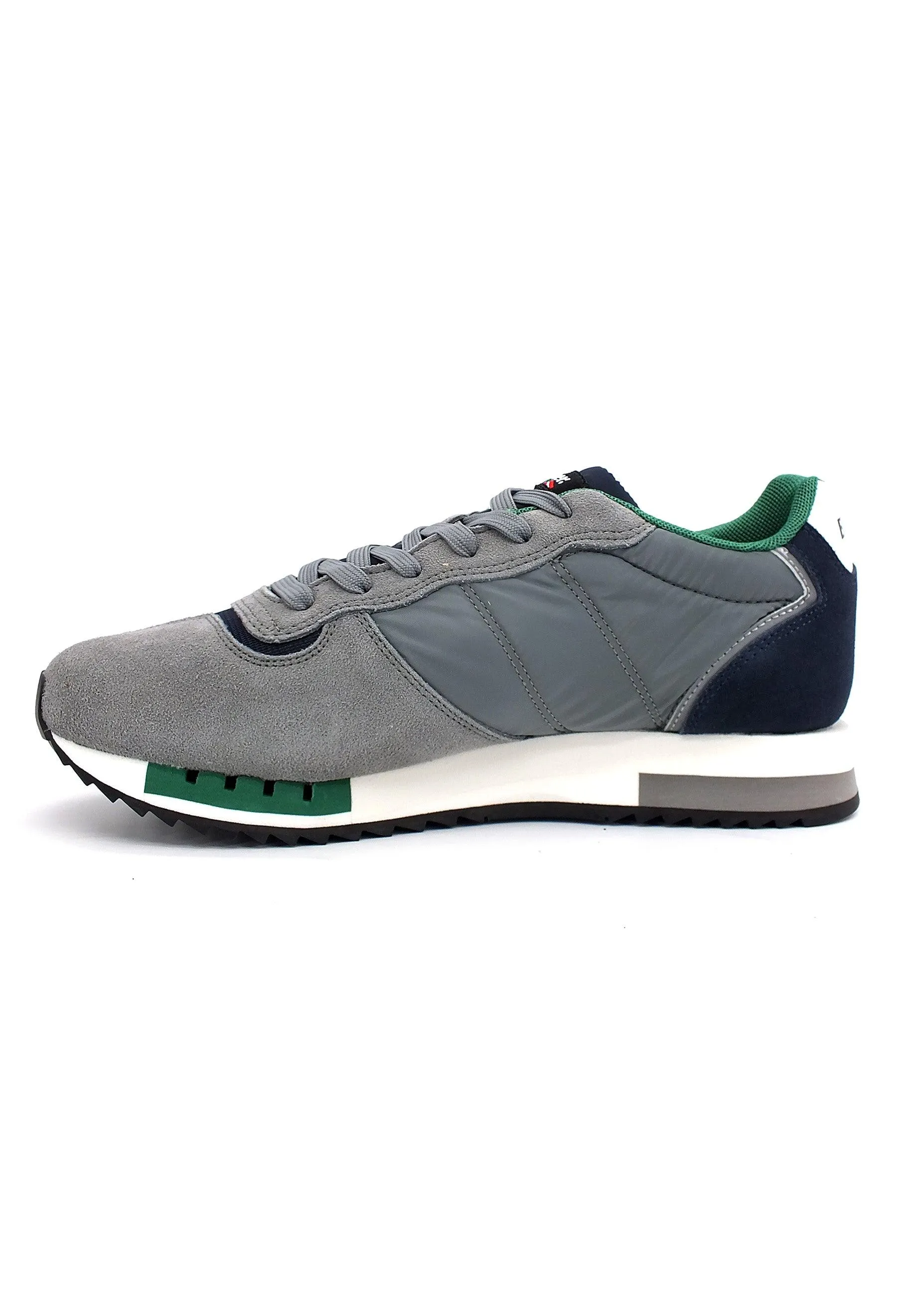 BLAUER Queens 01 Sneaker Uomo Grey Navy Green F2QUEENS01