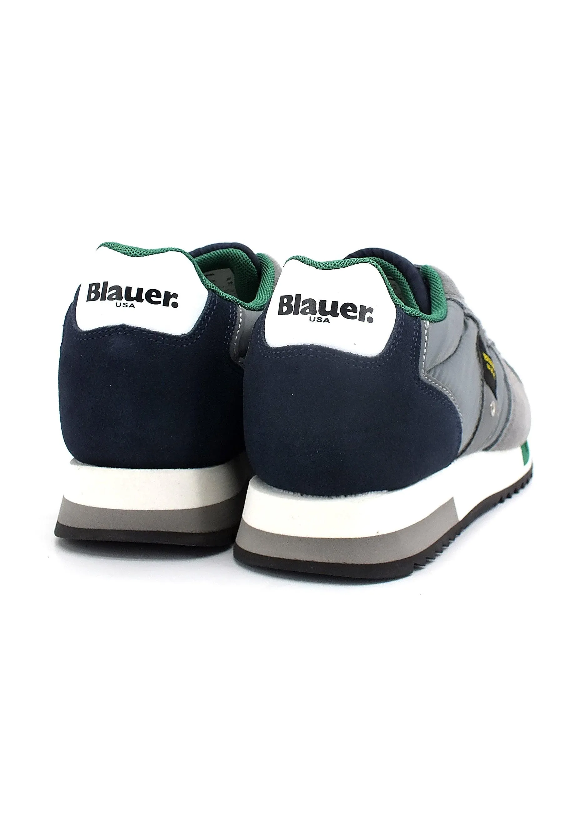 BLAUER Queens 01 Sneaker Uomo Grey Navy Green F2QUEENS01