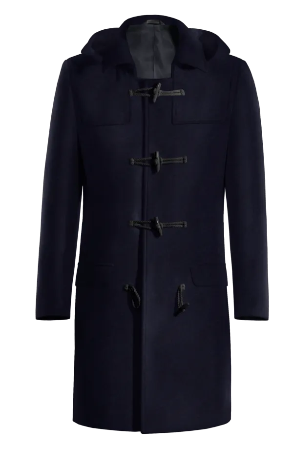 Blue Long Toggle coat