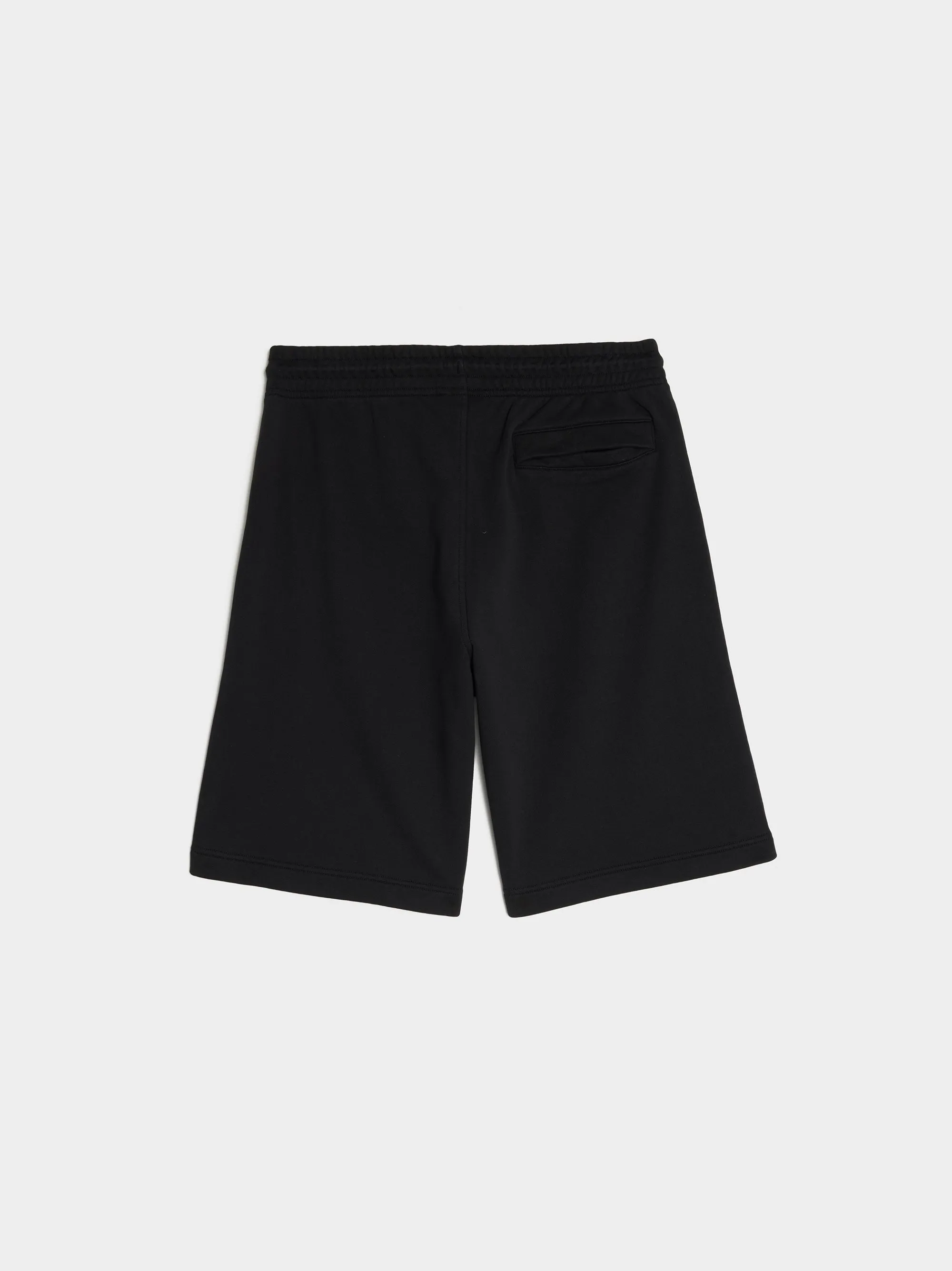 Bold Fox Head Patch Oversize Jog Shorts, Black