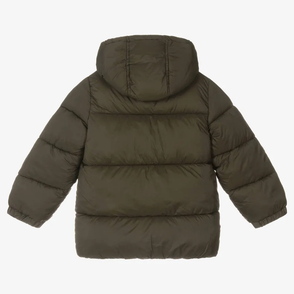 Boys Green Puffer Coat