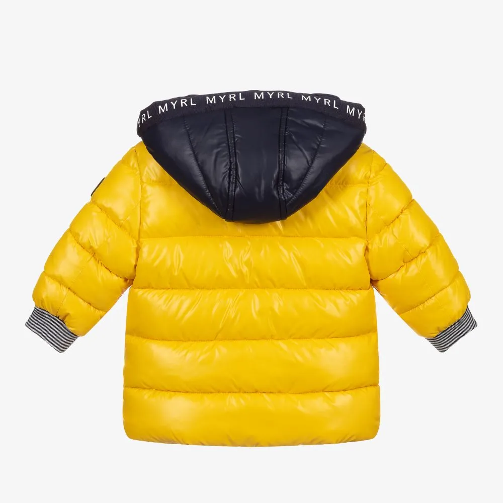 Boys Yellow Puffer Coat