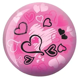 Brunswick Hearts All Over Viz-A-Ball Bowling Ball