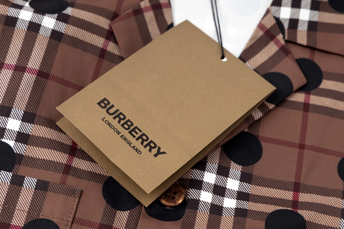 Burberry 23SS new speckled print short-sleeved shirt 6.26