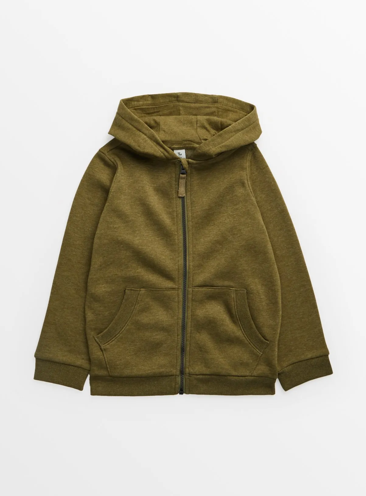 Buy Green Zip Through Hoodie 11 years | Jumpers and hoodies | Tu