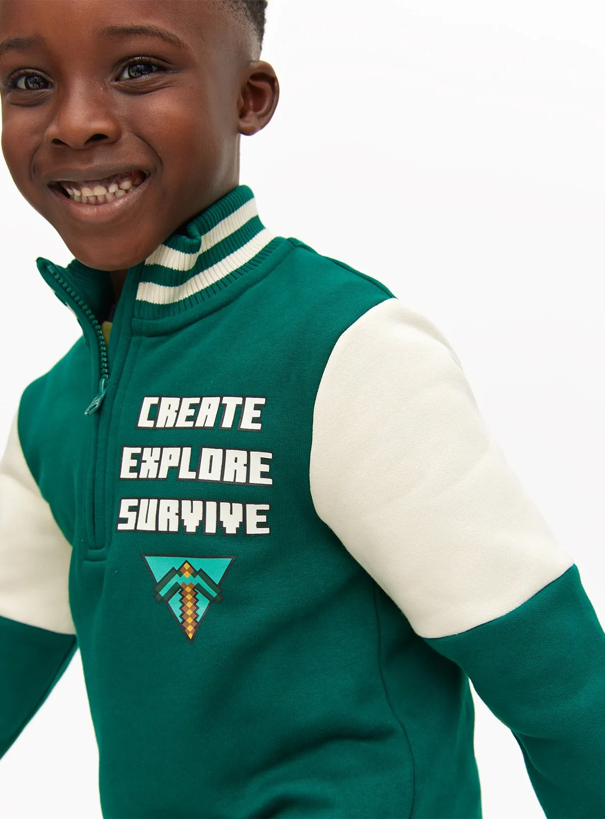 Buy Minecraft Green Funnel Sweatshirt 9 years | Jumpers and hoodies | Tu