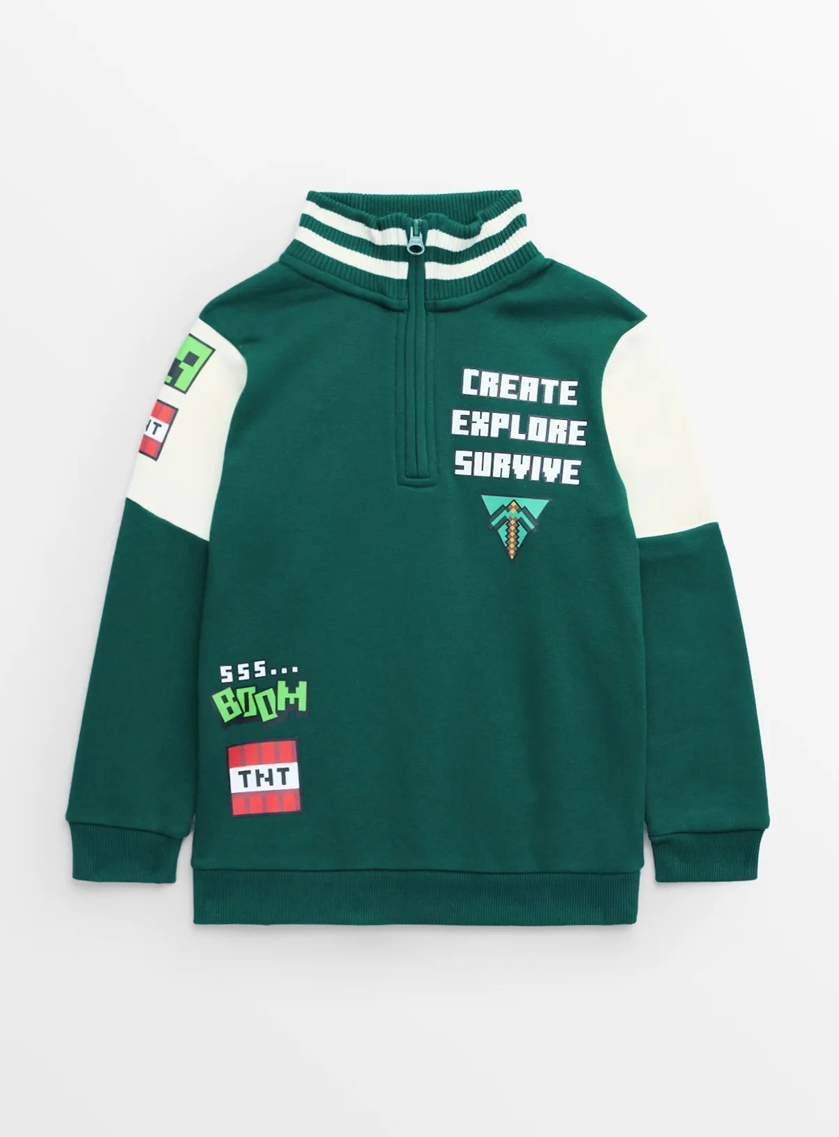 Buy Minecraft Green Funnel Sweatshirt 9 years | Jumpers and hoodies | Tu