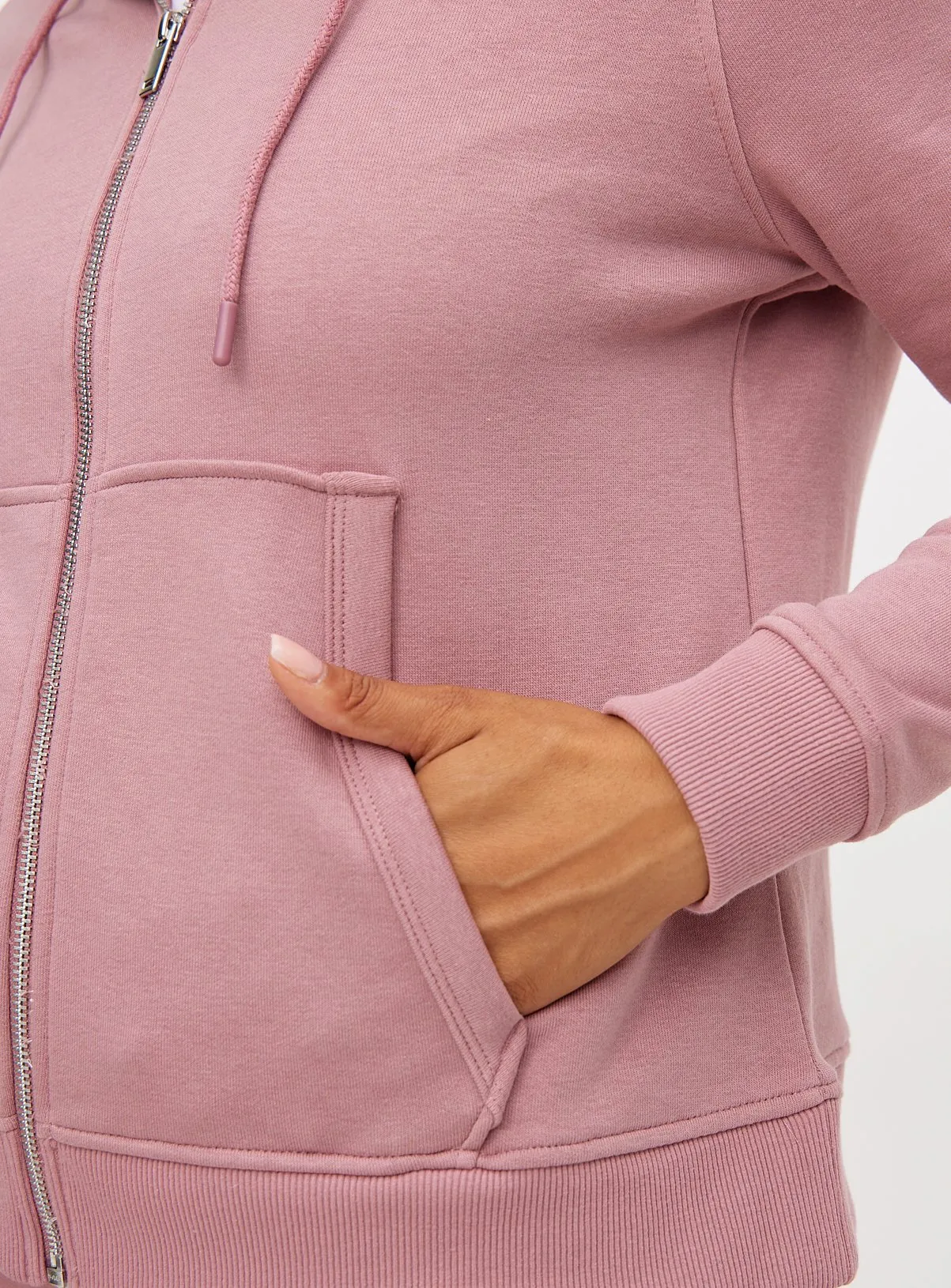 Buy Pink Zip-Through Coord Hoodie XXL | Hoodies and sweatshirts | Tu