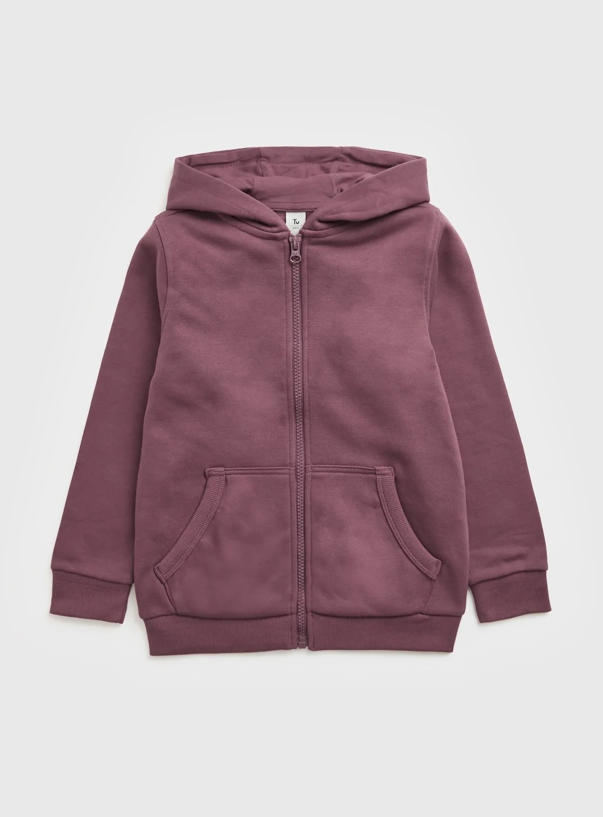 Buy Purple Zip Through Hoodie 13 years | Jumpers and hoodies | Tu