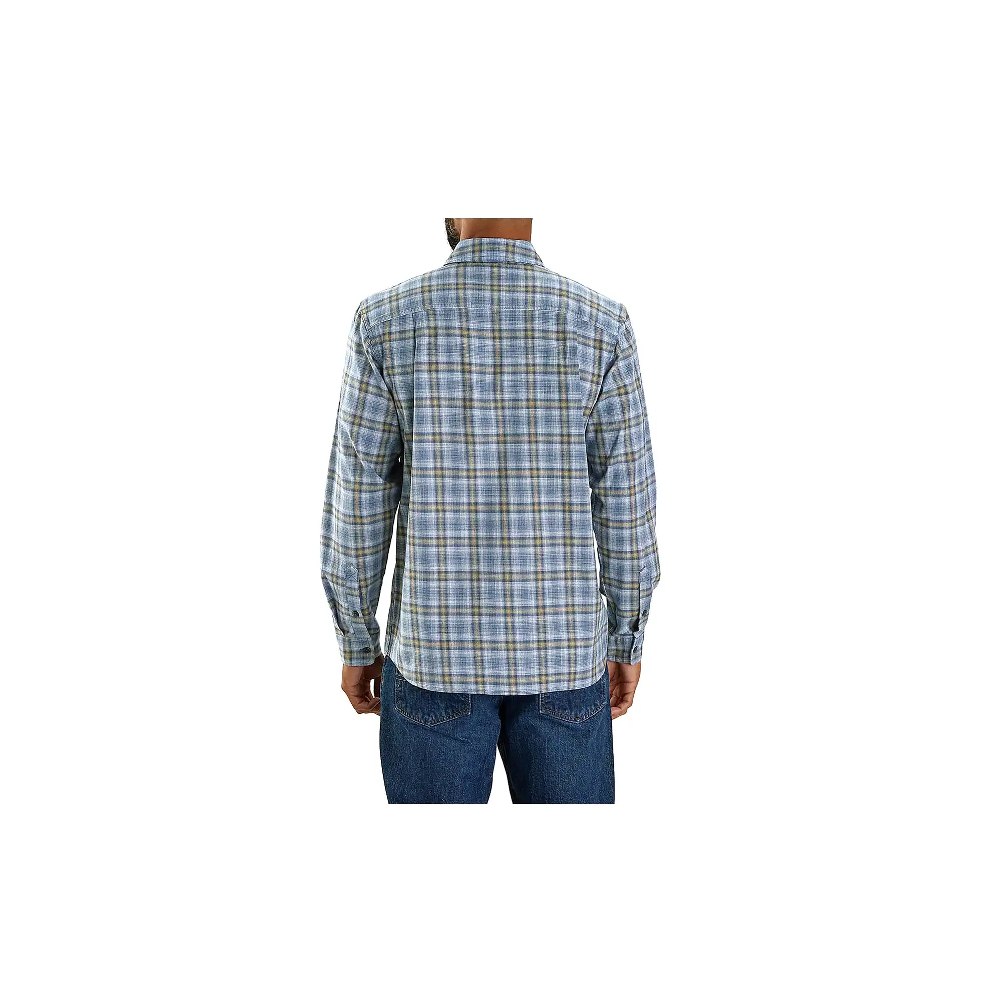 Carhartt Rugged Flex Relaxed Fit Lightweight Long Sleeve Shirt Dark Blue