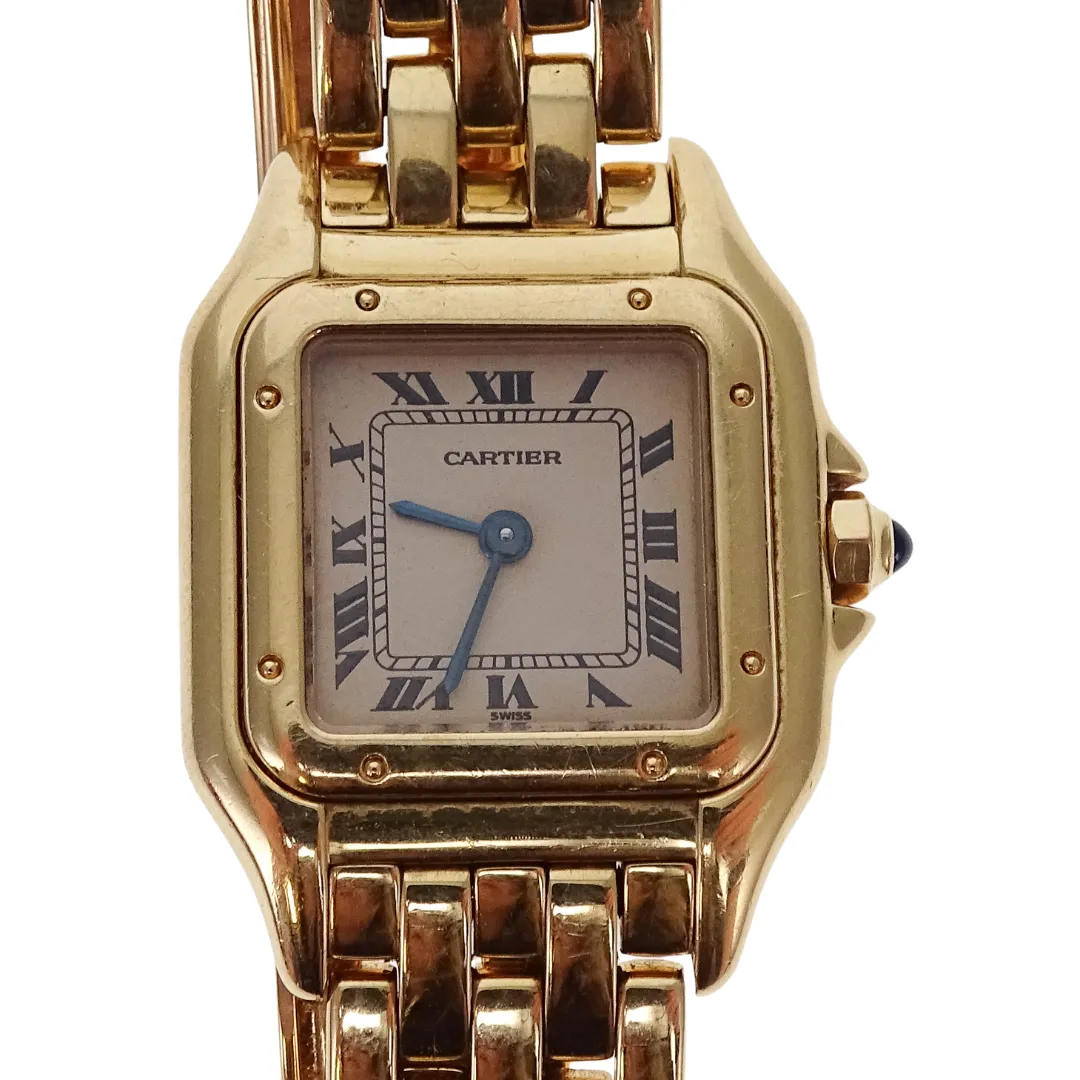 Cartier Vintage Panthere De Cartier 18K Small Modele Gold Watch 1985 Quartz