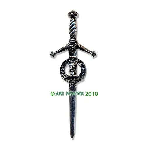 Clan Kilt Pin / Brooch from Art Pewter of Scotland — [ 68 Names ]