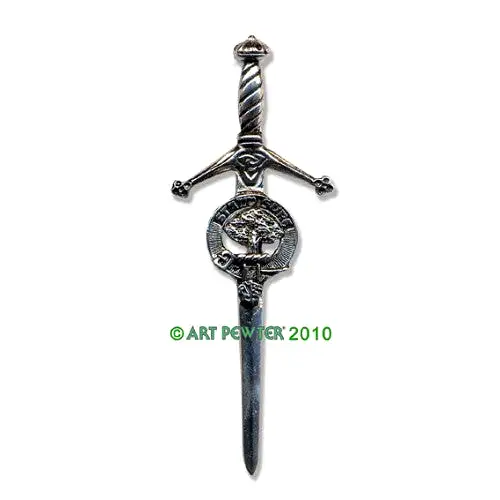 Clan Kilt Pin / Brooch from Art Pewter of Scotland — [ 68 Names ]