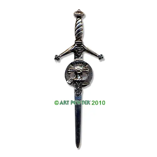 Clan Kilt Pin / Brooch from Art Pewter of Scotland — [ 68 Names ]