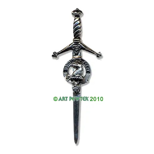 Clan Kilt Pin / Brooch from Art Pewter of Scotland — [ 68 Names ]