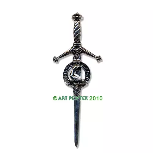 Clan Kilt Pin / Brooch from Art Pewter of Scotland — [ 68 Names ]