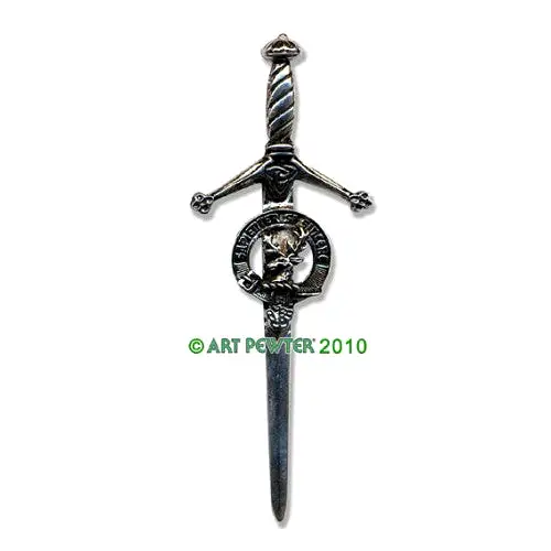 Clan Kilt Pin / Brooch from Art Pewter of Scotland — [ 68 Names ]