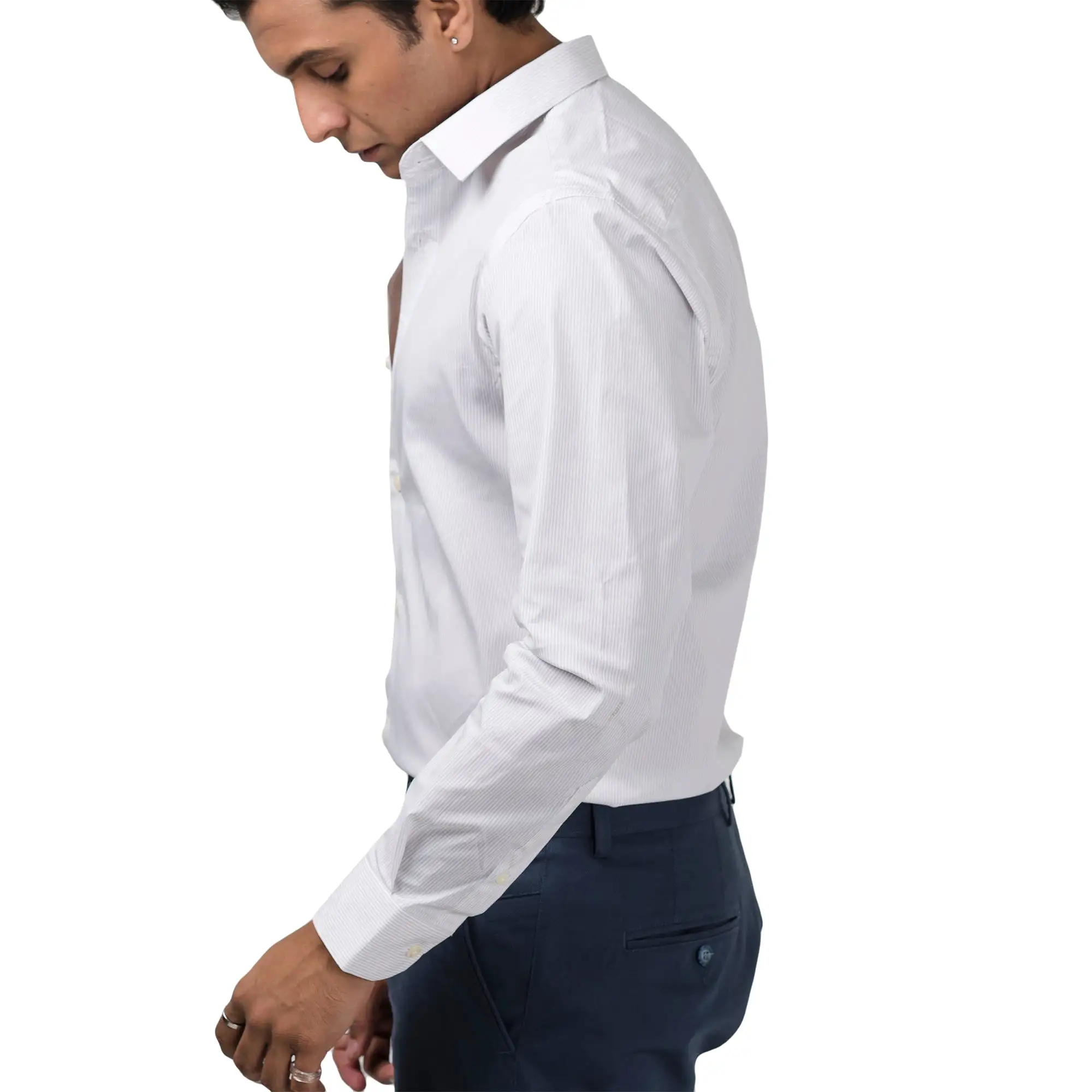 Classic Grey/White Formal Shirt