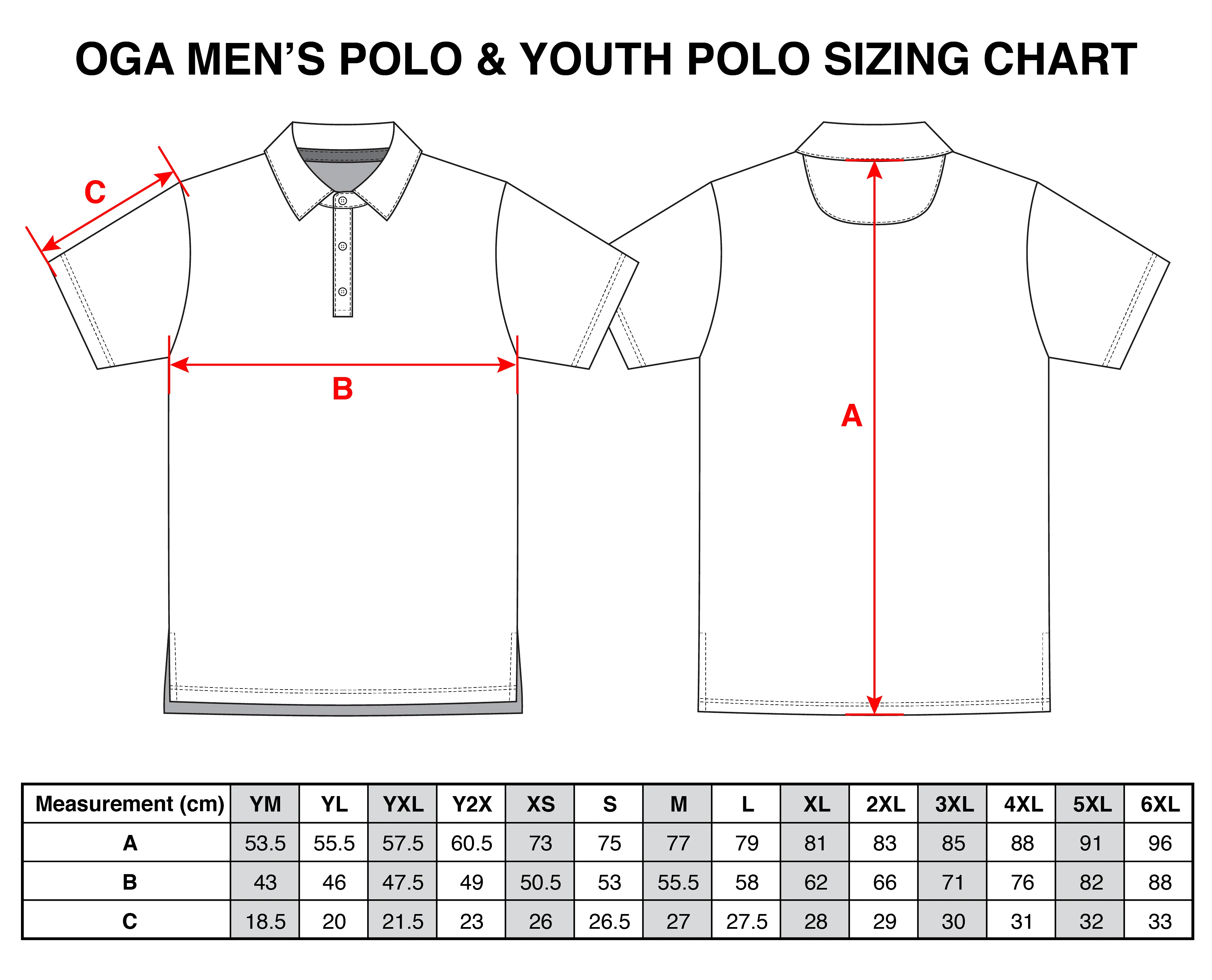 Classic Island Blue Skies - OGA Youth Polo - Sky Blue