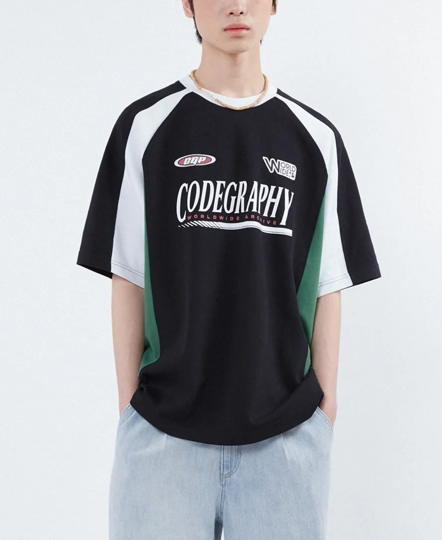 Code graphy  |[CODEGRAPHY]★RACING COLORING SHORT-SLEEVED T-SHIRT