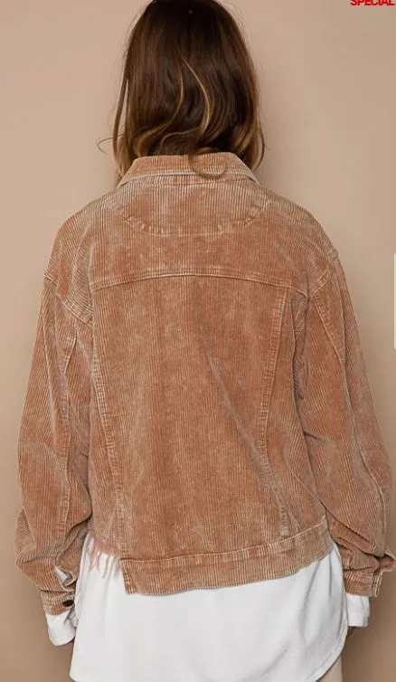 Corduroy Jacket -(mult colors)