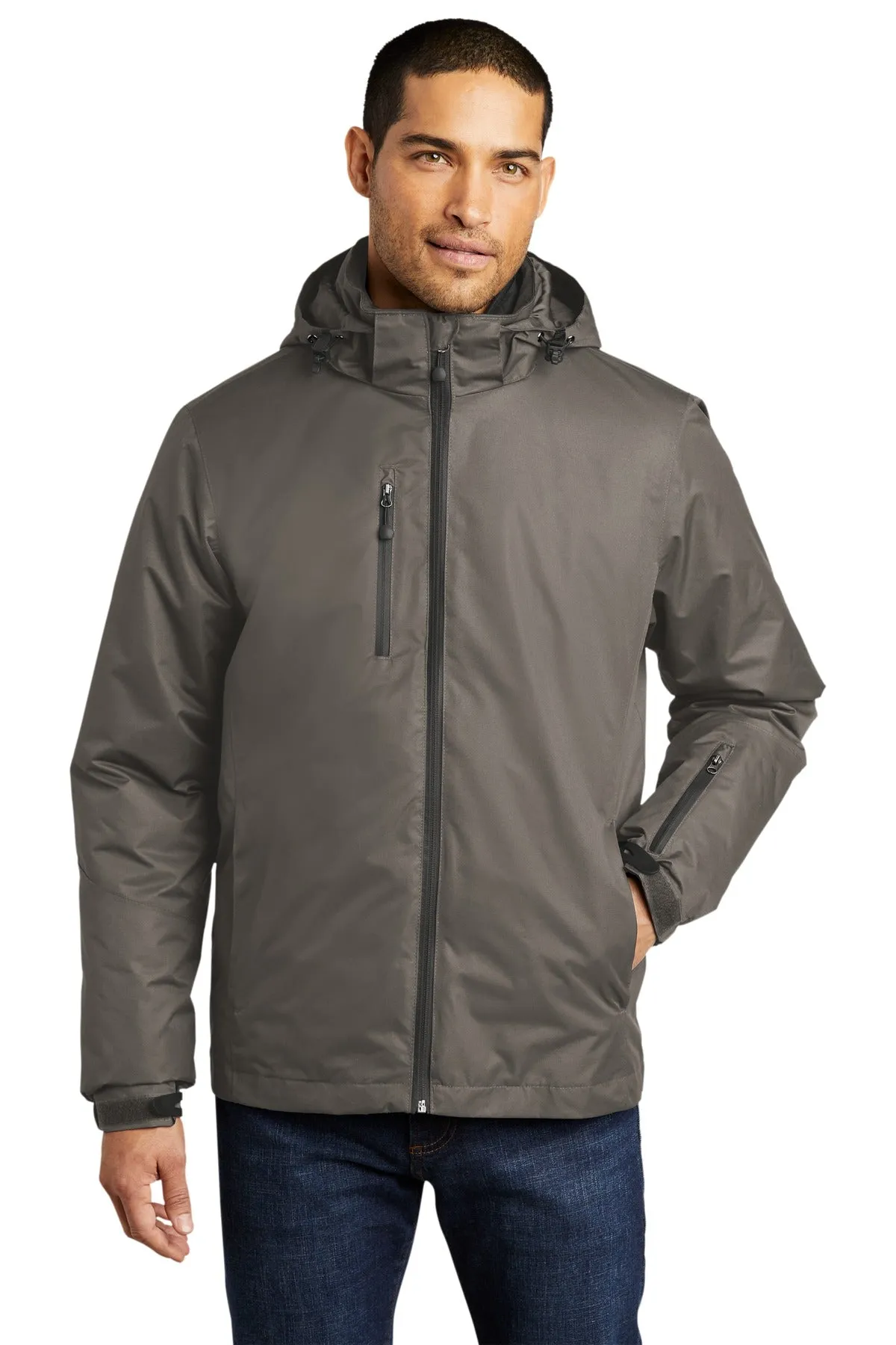 Custom Embroidered - Port Authority Vortex Waterproof 3-in-1 Jacket. J332