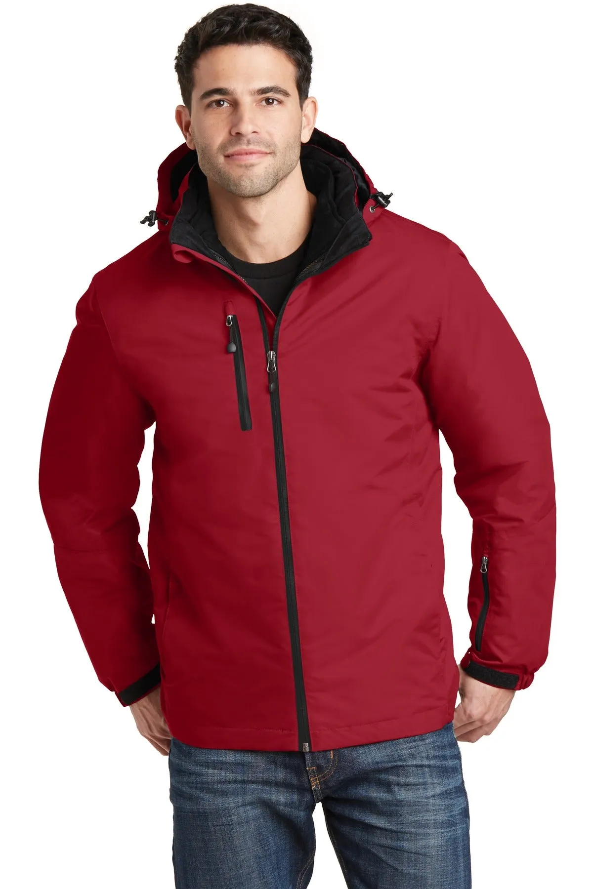 Custom Embroidered - Port Authority Vortex Waterproof 3-in-1 Jacket. J332