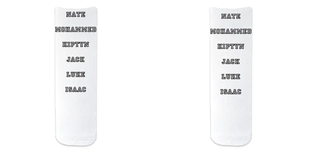 Customize ALL OVER PRINT Short Crew Socks - Unisex Adult