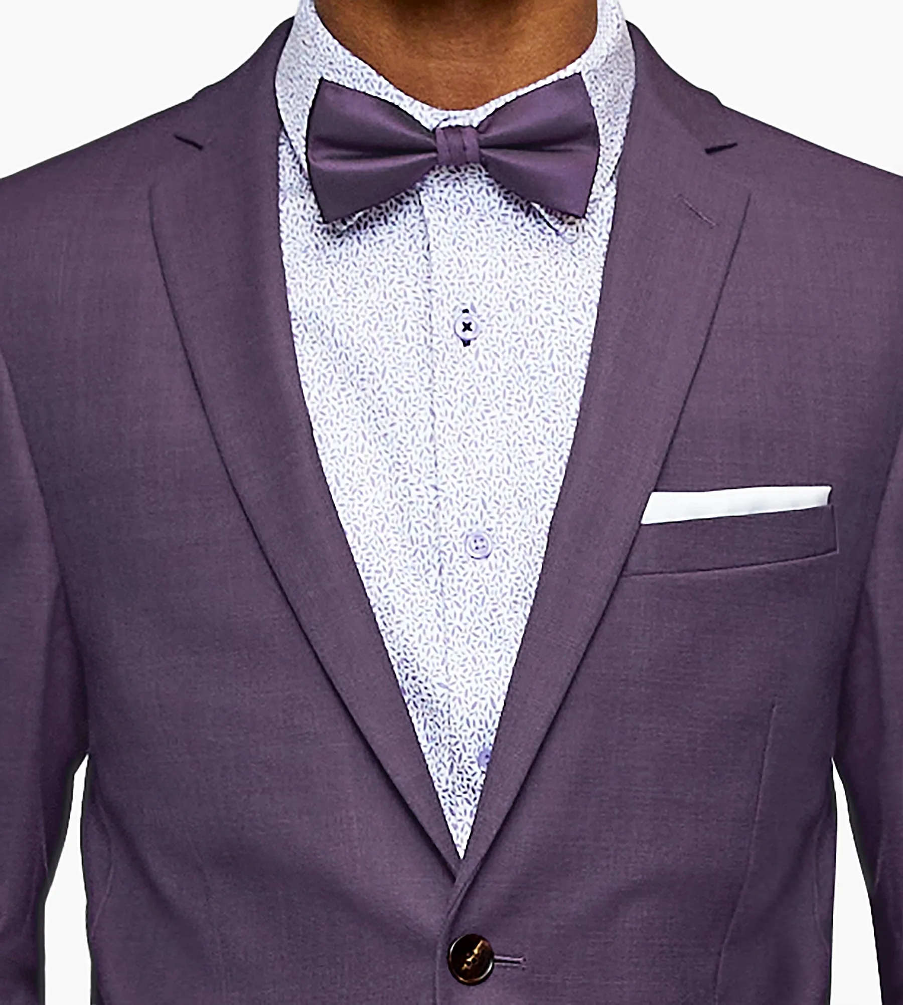 Dark Purple Suit Prom Look