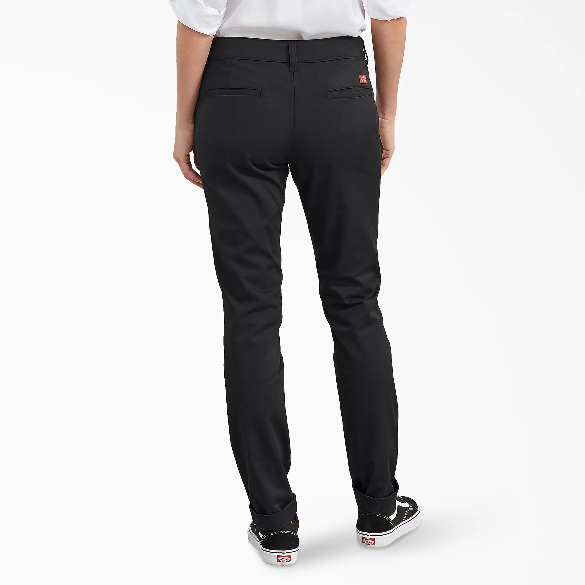 Dickies Women's Low Rise Twill Slim Fit Stretch Pant